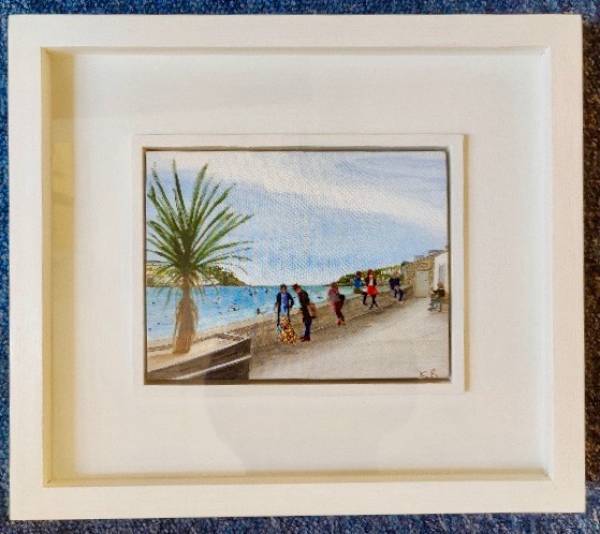 - Mixed Media on Textile, Painting by Kim Bentley, measuring 16 x 21 cm (H x W) framed at 34 x 39 cm £585